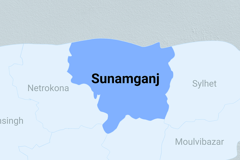 Map of Sunamganj