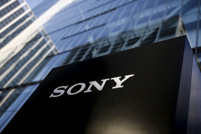 The company logo of Sony Corporation is seen at its headquarters in Tokyo, Japan, 3 March 2016.