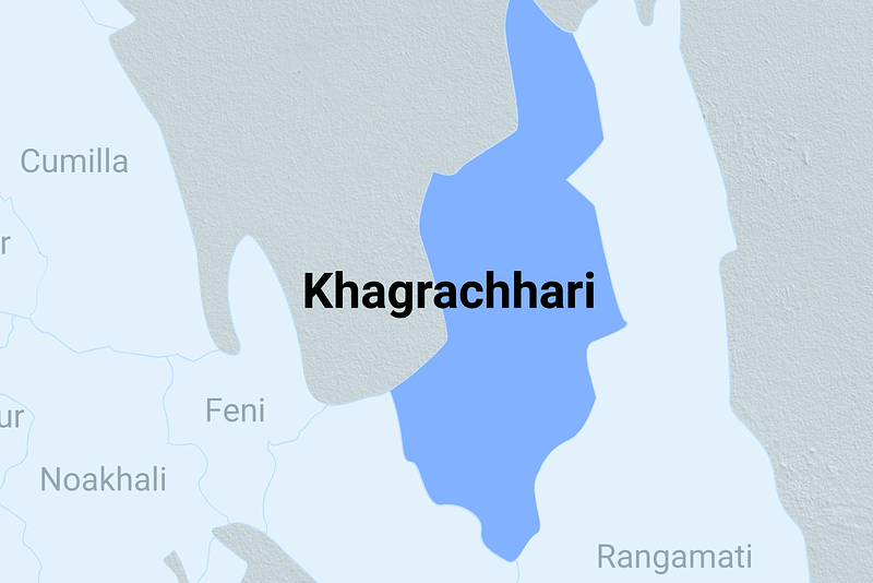 Map of Khagrachhari district