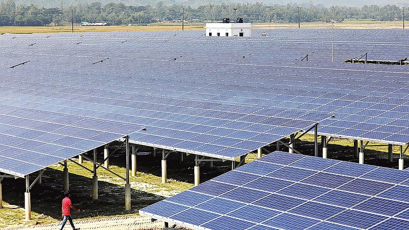 Bangladesh's largest solar panel powerplant in Mymensingh