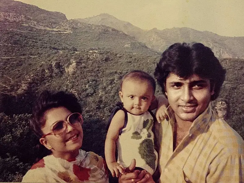 Actor Sohel Chowdhury with his wife and a noted actress Diti and the couple's daughter Lamia Chowdhury