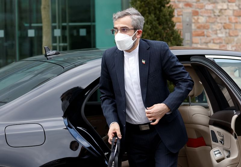 Iran's chief nuclear negotiator Ali Bagheri Kani arrives at Palais Coburg where closed-door nuclear talks with Iran take place in Vienna, Austria, on 28 February, 2022