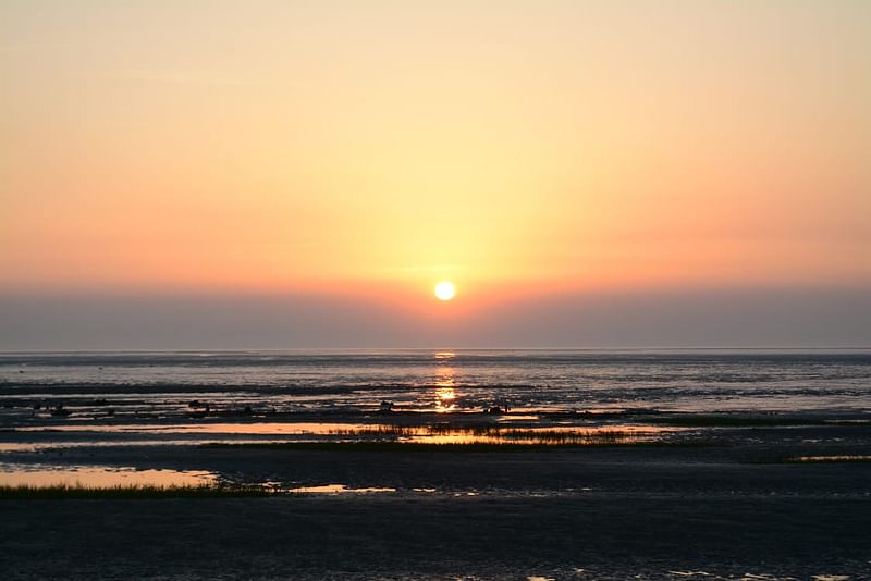 Sunset at Banshkhali beach