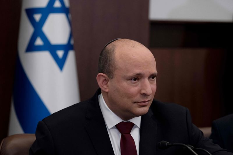 Israeli prime minister Naftali Bennett holds a weekly cabinet meeting in Jerusalem, on 20 March 2022.