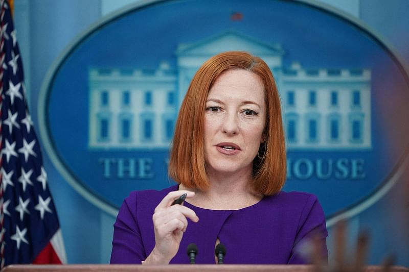 White House Press Secretary Jen Psaki speaks during the daily briefing in the Brady Briefing Room of the White House in Washington, DC, on 5 April, 2022