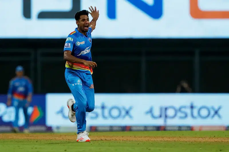 Mustafizur Rahman appeals for a wicket against Kolkata Knight Riders during their Indian Premier League match in Mumbai on Thursday.