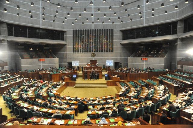 Inside the Jatiya Sangsad (Parliament)