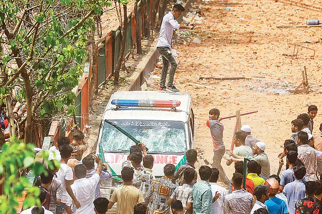 Two lives were lost in the clashes between traders and students in the New Market area of the capital city