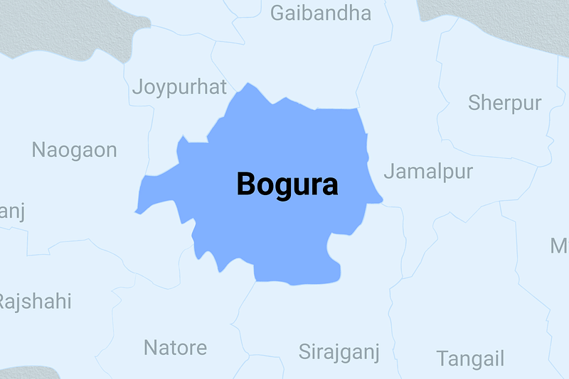 Map of Bogura distritct