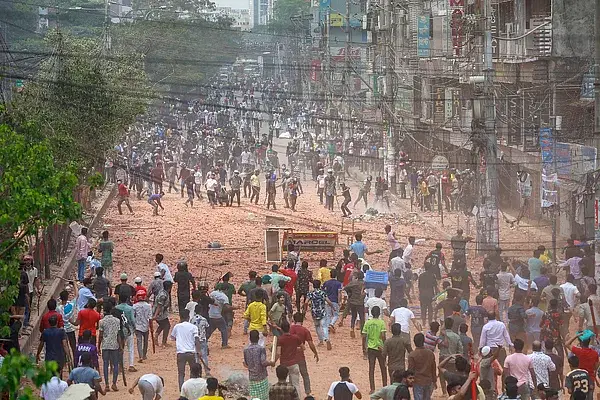 The violent clashes between New Market area shopkeepers and Dhaka College students