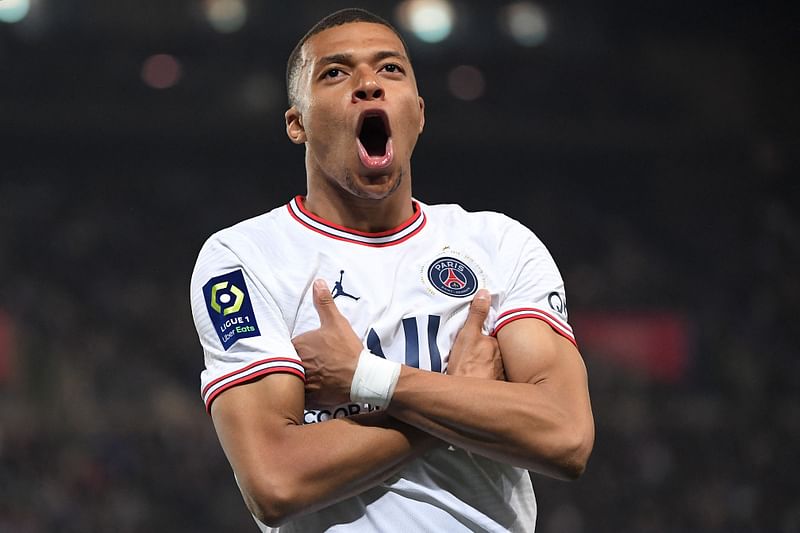 French forward Kylian Mbappe