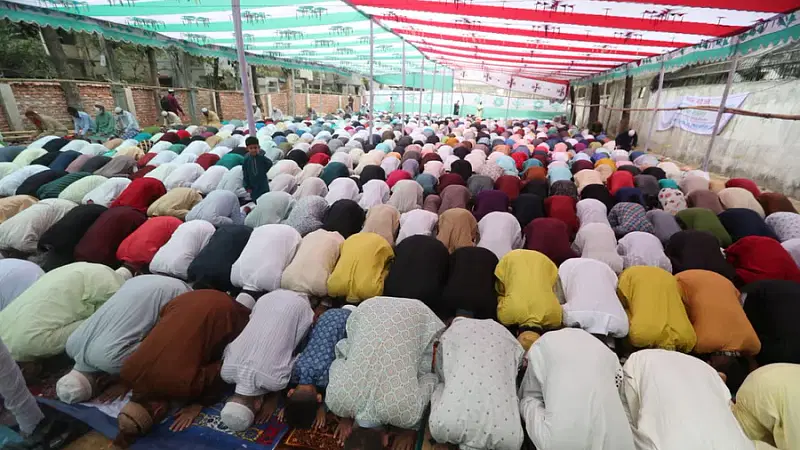 Eid prayer congregation at Tetultala ground