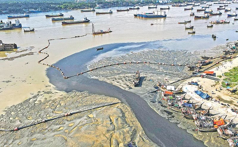 Thousands of tonnes of waste is being dumped in the Karnaphuli river through the Chaktai and Rajakhali canals everyday