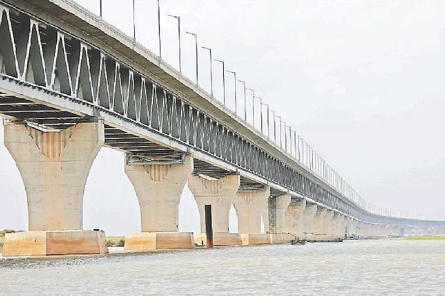 Padma Bridge from the Zajira end