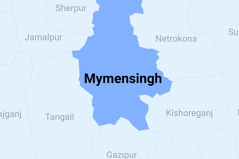 Map of Mymensingh