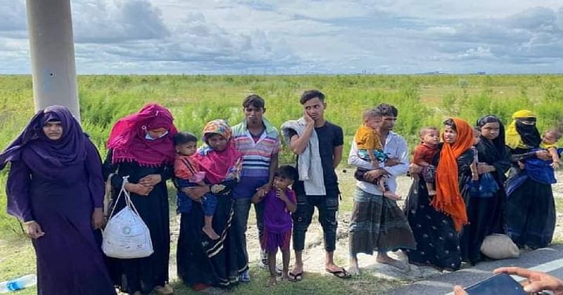 Some of the detained Rohingyas