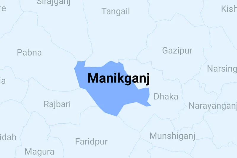 Map of Manikganj district