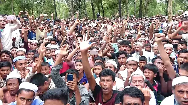 Rohingyas rallying for speedy repatration