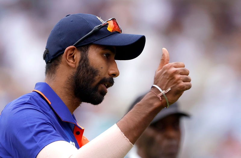 India's Jasprit Bumrah walks off at the end of the first innings of the first ODI between India and England London on 12 July, 2022