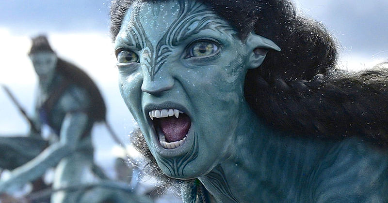 First look of Kate Winslet as Na'vi warrior 'Ronal' in James Cameron's upcoming movie 'Avatar: The Way of Water'.