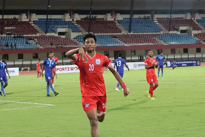 Mirajul celebrates hat-trick against Maldives