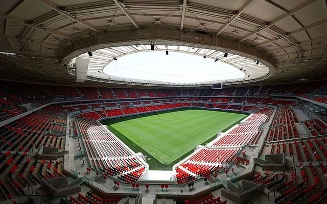 General view inside the Ahmad Bin Ali Stadium, a venue for the 2022 Qatar World Cup.