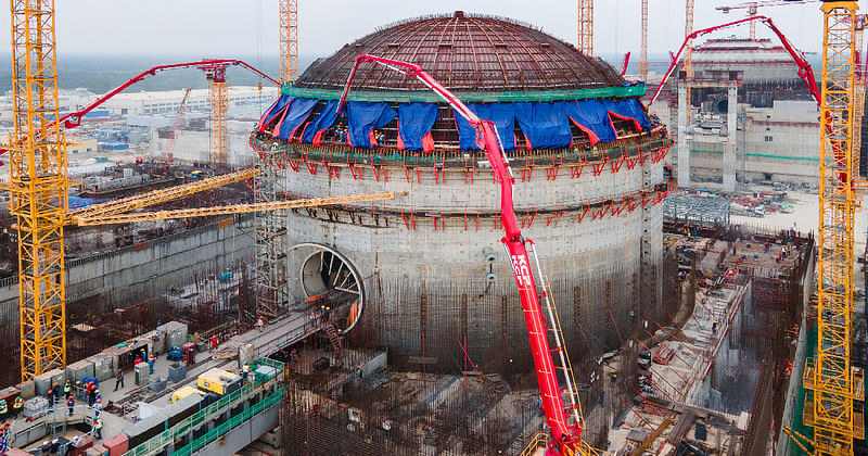 Inner containment construction at unit-2 of Rooppur Nuclear Power Plant