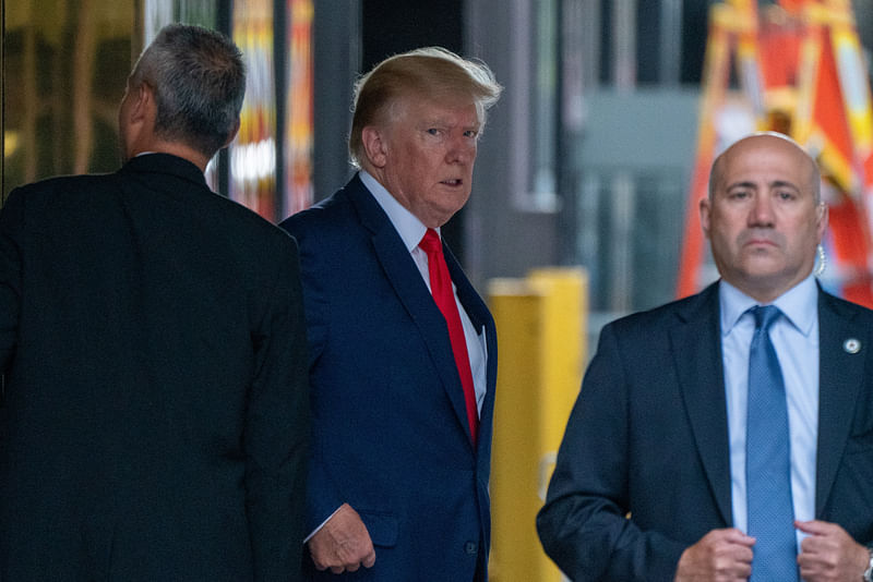 Donald Trump departs Trump Tower two days after FBI agents raided his Mar-a-Lago Palm Beach home, in New York City, New York, USA on 10 August, 2022