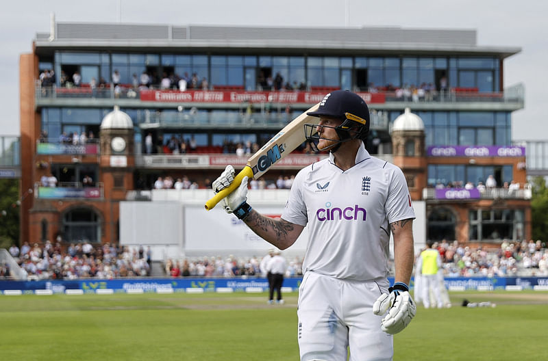 Ben Stokes completed his first century since being appointed England's permanent captain on 26 August