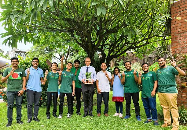 British High Commissioner to Bangladesh Robert Chatterton Dickson greeted and congratulated all the winners and medalists in person at the British High Commission.