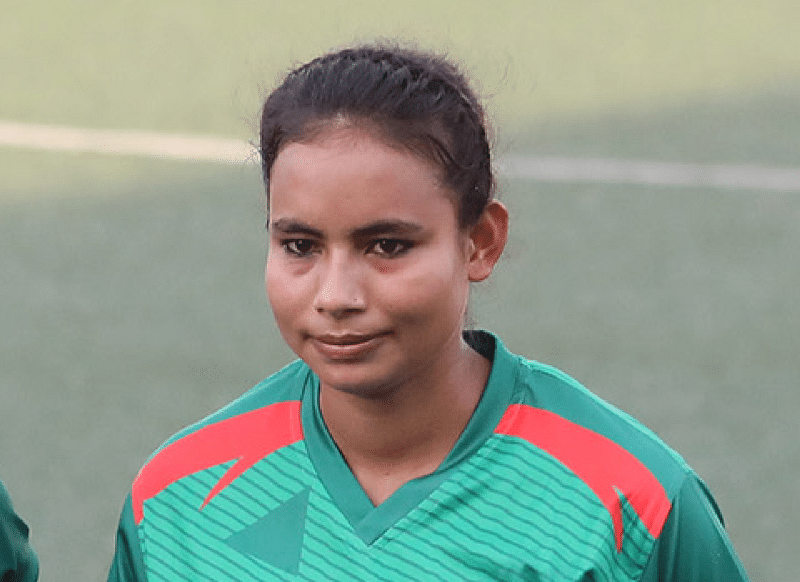 Bangladesh women's team striker Sirat Jahan Shopna