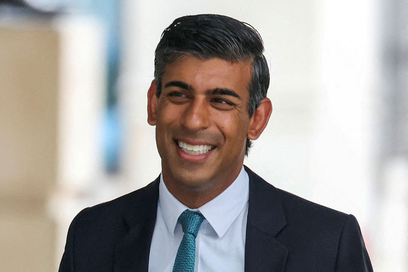 Conservative leadership candidate Rishi Sunak arrives at Broadcasting House ahead of his appearance on BBC's Sunday with Laura Kuenssberg show in London, Britain 4 September, 2022.