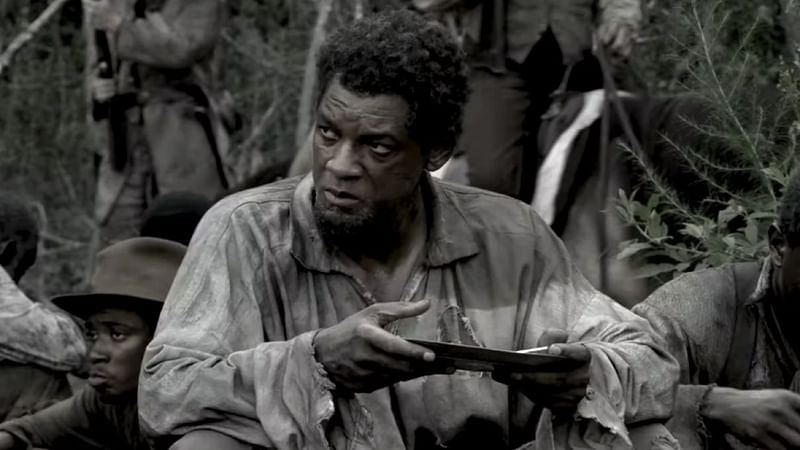 Will smith in a scene from his new film 'Emancipation', to be released on 2nd December.