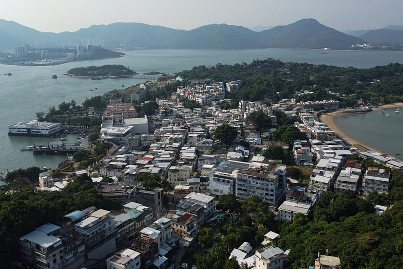 A general view of Peng Chau island, in Hong Kong, China 14 September, 2022. Newcomers drawn by an idyllic lifestyle and low rents in one of the world's priciest property markets are rejuvenating Peng Chau, reversing an exodus in the 1970s as fortunes waned in the area, once home to Hong Kong's biggest matchstick factory.