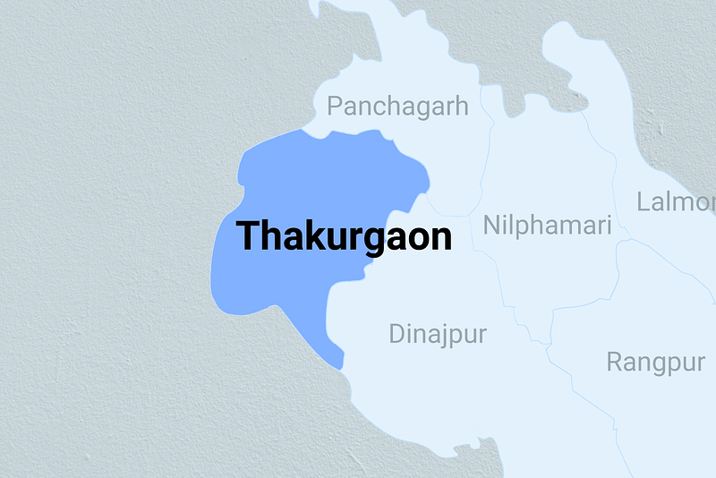 Map of Thakurgaon district