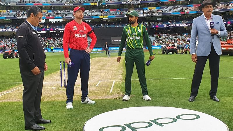 England captain Jos Buttler won the toss and chose to bowl against Pakistan in the Twenty20 World Cup final