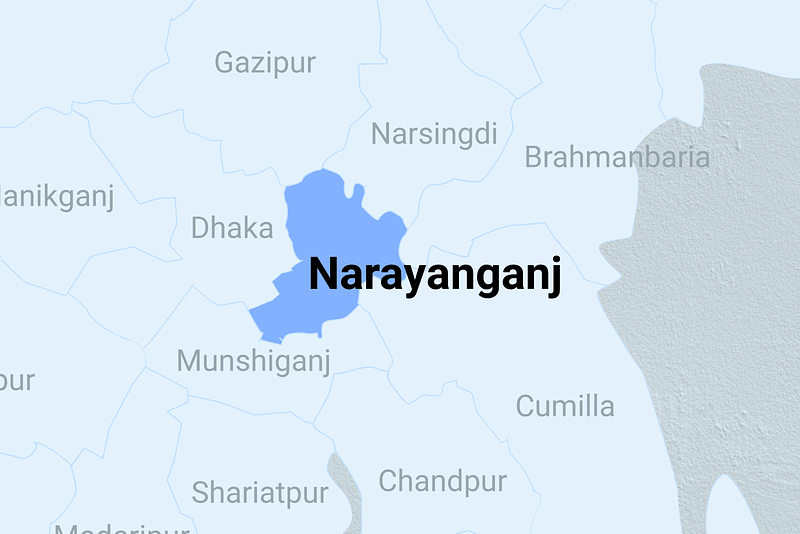 Map of Narayanganj district