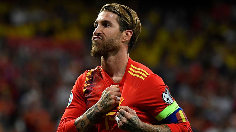 Spanish defender Sergio Ramos