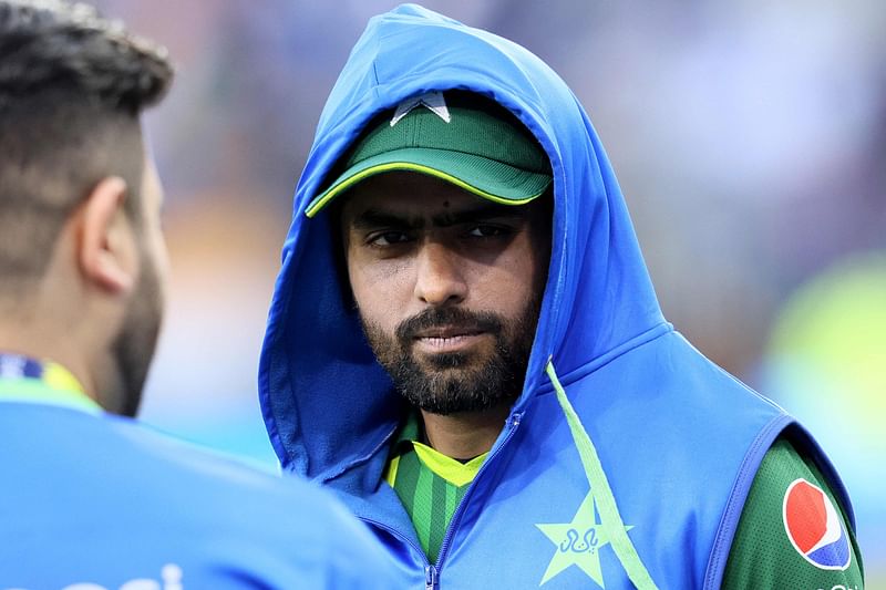 : Pakistan's Captain Babar Azam looks on after the ICC men's Twenty20 World Cup 2022 cricket match between Pakistan and Netherlands at the Perth Stadium on 30 October, 2022 in Perth