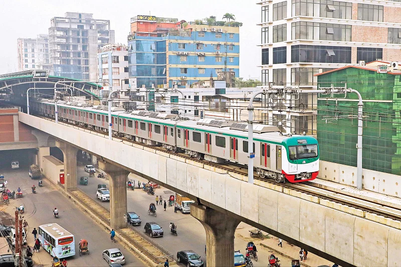 Bangladesh is going to enter the electricity-powered metro rail service on 28 December 2022.