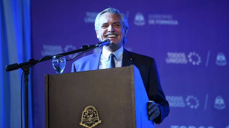 Argentina president Alberto Fernandez