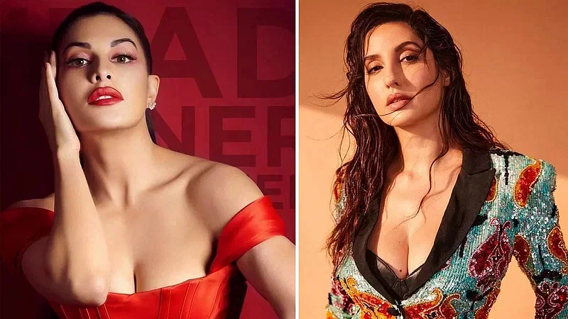 Bollywood actress  Jacqueline Fernandez and Nora Fatehi.