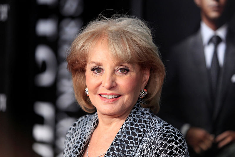 Television personality Barbara Walters arrives for the premiere of the film "Wall Street: Money Never Sleeps" in New York 20 September 2010.