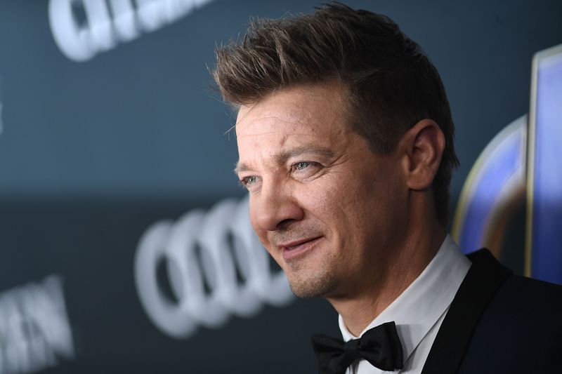 In this file photo taken on 22 April, 2019 US actor Jeremy Renner arrives for the World premiere of Marvel Studios' "Avengers: Endgame" at the Los Angeles Convention Center in Los Angeles.