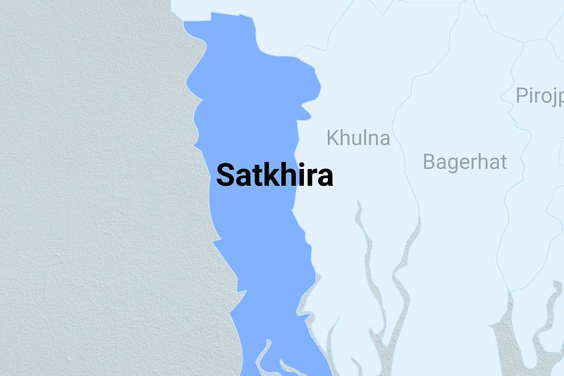 Map of Satkhira district