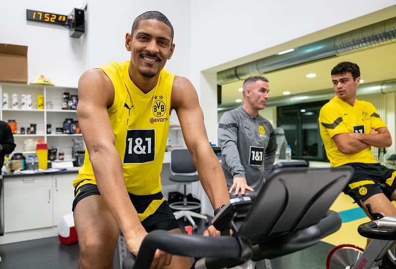 Borussia Dortmund striker Sebastien Haller