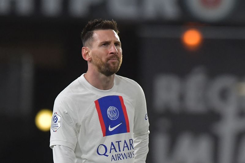 Paris Saint-Germain's former Argentine forward Lionel Messi