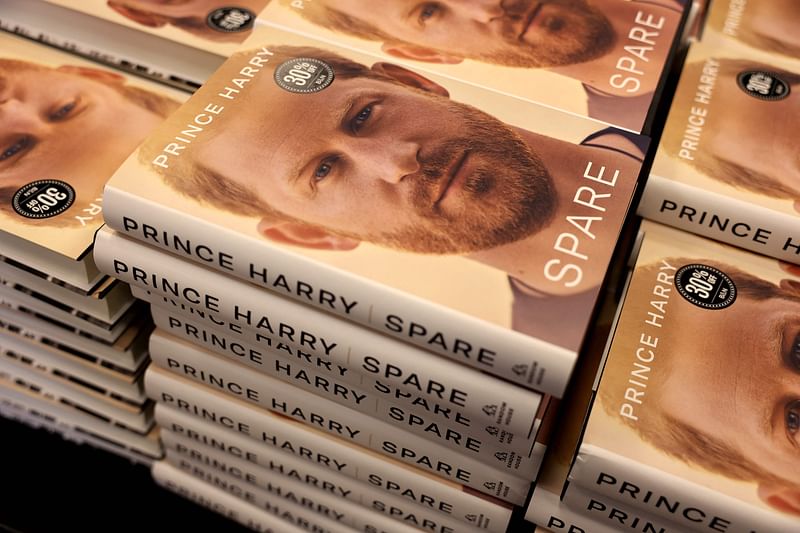 Prince Harry's memoir Spare is offered for sale at a Barnes & Noble store on 10 January, 2023 in Chicago, Illinois