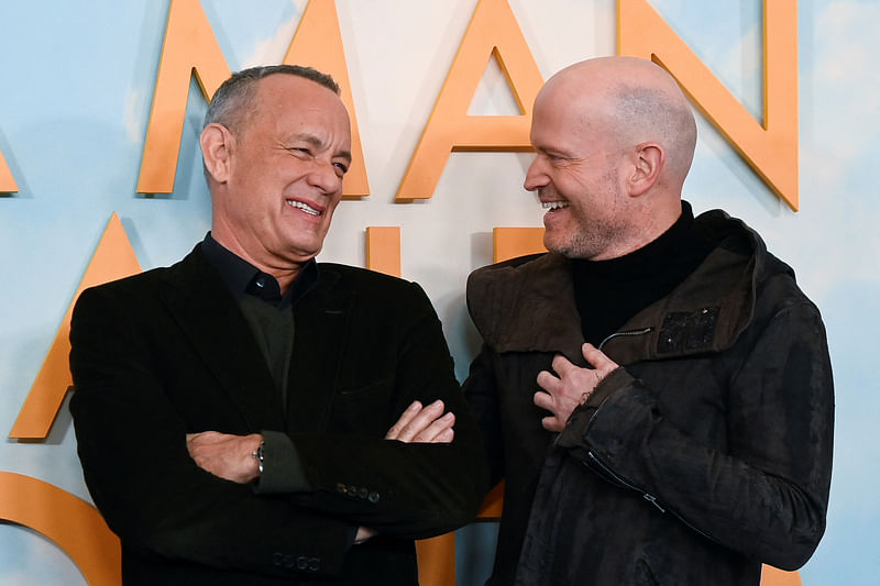 Cast member Tom Hanks and director Marc Forster attend a promotional photo call for the film ‘A Man Called Otto’ in London, Britain on 16 December, 2022