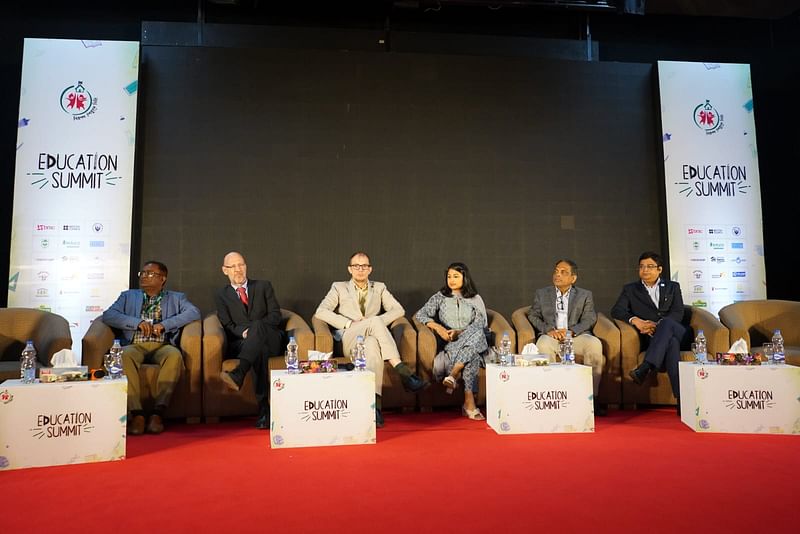 Guests at the  Education Summit 2023 held in Dhaka on Wednesday